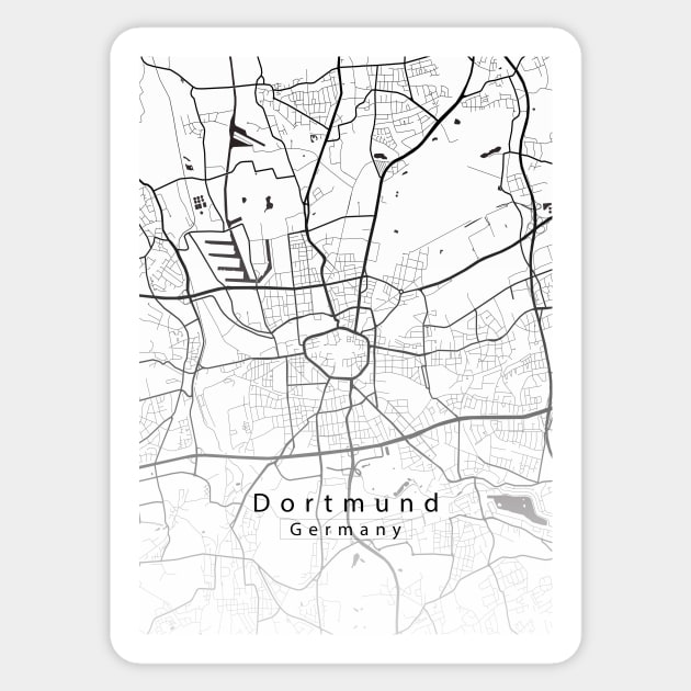 Dortmund Germany City Map Sticker by Robin-Niemczyk